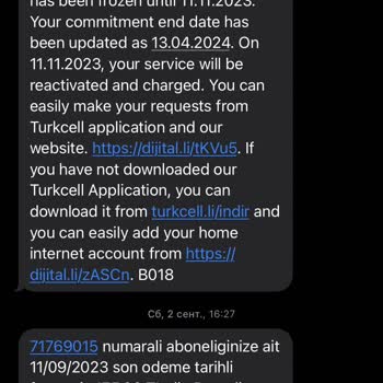 Turkcell Taşınma Sonrası İnternet Hizmeti Ve Faturalandırma Sorunu