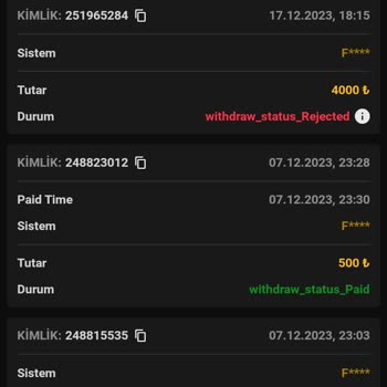 Betparti Para Çekme Talebi