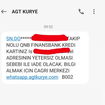 AGT Kurye (aynigunteslim.com) Kart Teslimat Sorunu!