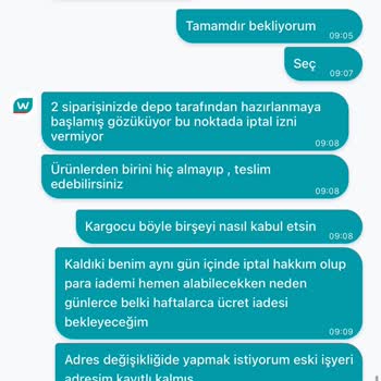 Watsons İptal Ve Adres Değişikliği