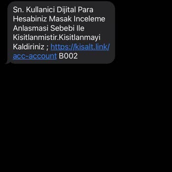 Başak-BİLGİ (SMS) MASAK İncelemesi Yanıltıcılık Mesajı!