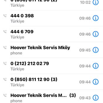 Hoover Teknik Servise Ulaşılamıyor