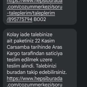 Hepsiburada Eskiyi Getir Yeniyi Götür Geri Gönderiliyor