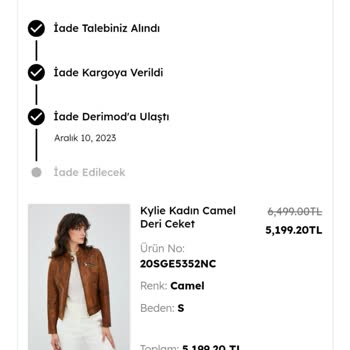 Derimod İade Sorunu, 12 Gün Oldu Halen İade Onaylanmadı