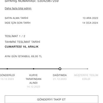 Zara Teslimat Sorunu ve Eksik Ürün