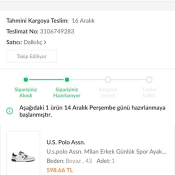Trendyol Dalkılıç Spor Ürün İptali Mağduriyeti