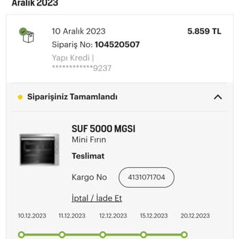 Arçelik Marka Mini Fırın