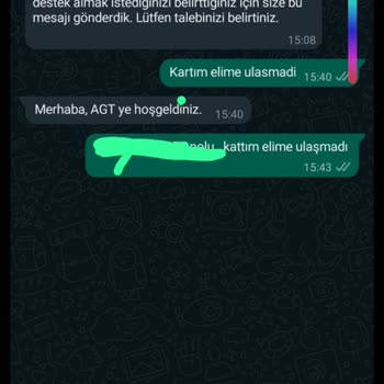 AGT Kargo Kartımı Teslim Etmiyor