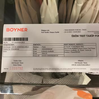 Boyner Puma Pacer Future Trail Ayakkabı Şikayeti