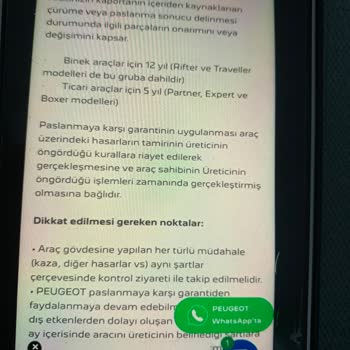 Peugeot 301 Sıfır Arabada 8 Sene Sonra Boya Kabarması