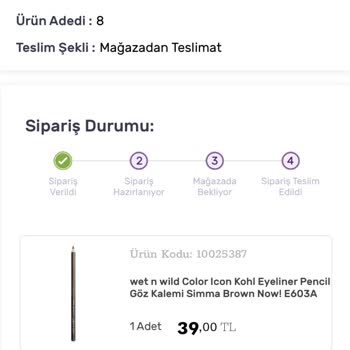 Gratis Siparişimin 4 Aralıktan Beri Kargolanmaması