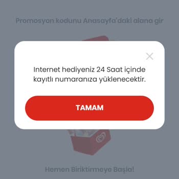 Algida 1 GB Kazandım Verilmedi Her Zaman Verilmiyor Kaç Kez Kazandım