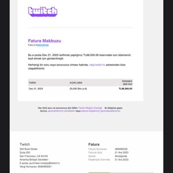 Twitch. TV Hesabımın Çalınması Üstüne Yapılan İşlem Para İadesi