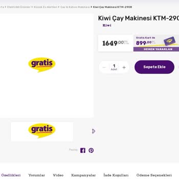 Gratis Stoktaki Ürüne Zam Yapıp Siparişi İptal Etme