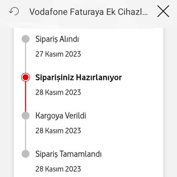 Vodafone Yenilenmiş Telefon Siparişi Hakkında