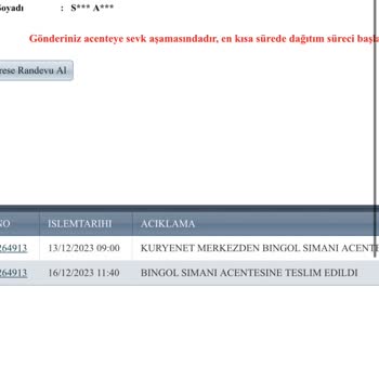 Kuryenet Firmasının Sorumsuzluğu Ve Yavaşlığı