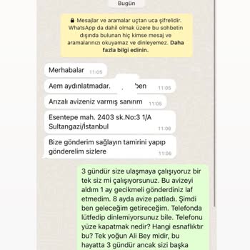 Aem Aydınlatma 8 Ayda Bozulan Lamba & Yüzüme Kapatılan Telefon