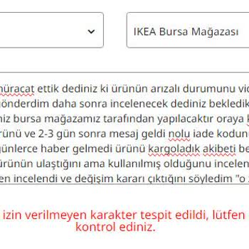 IKEA Arızalanan Ürün İçin Uzayan Ve Müşteriyi Yoran Süreç