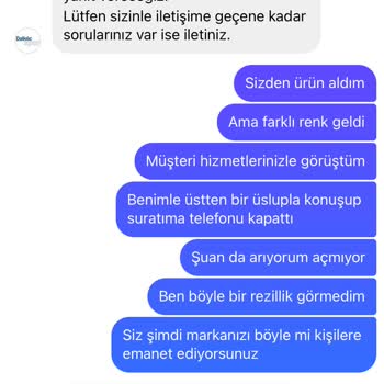 Dalkılıç Spor Müşteri Hizmetlerinin Saygısızlığı, Yanlış Ürün Gönderimi, Engelledi