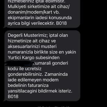 Superonline Abonelik İptali Sonrası Ek Ücret Sorunu