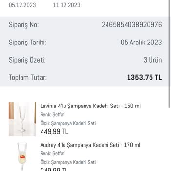 Madame Coco Sipariş İptali Yapmıyor