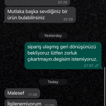 Nobirstep Ürünün Kalitesinin Düşük Ve İadenin Reddedilmesi.