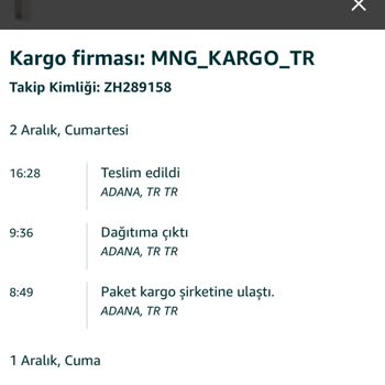 MNG Kargomu Teslim Almadım