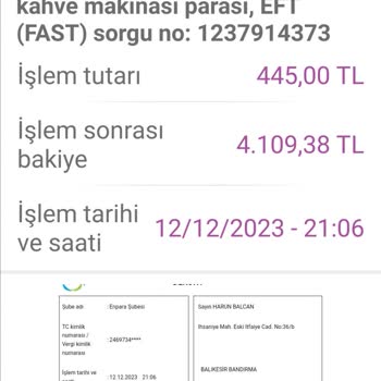 Alvina Kahve Makinesi Sipariş Teslim Edilmemesi