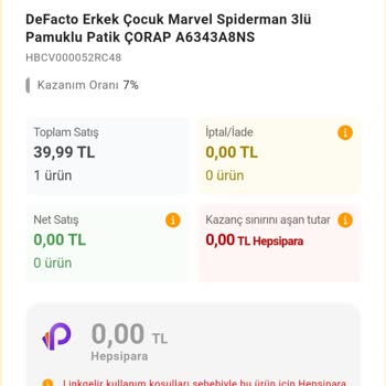 Hepsiburada Hepsi Pay Eksik Tutar