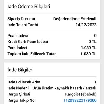 N11 Arızalı Ürünü Ertesi Gün İade Etmek İstedim 3 Kez Det Edildi