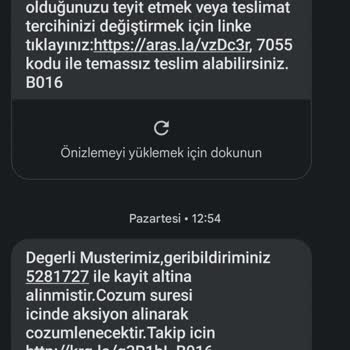 Aras Kargo Kurye Ve Şube Yalanları