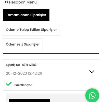 Elvinintarzi.com Kargolanmayan Ürünün İade Alınmaması