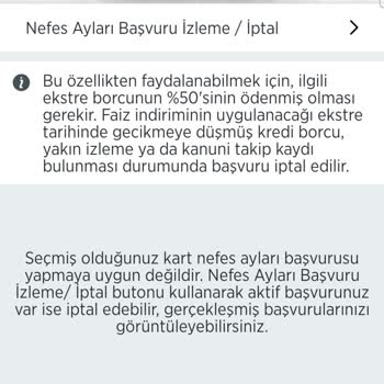 Ziraat Bankası Kredi Kartı Nefes Ayları