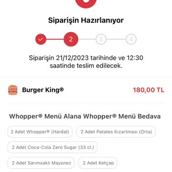 Burger King (Tıkla Gelsin) Uzun Sipariş Süresi