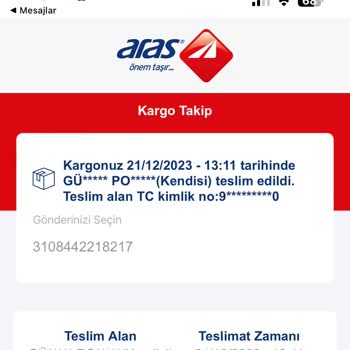 Aras Kargo Adresime Teslim Yapmadı.