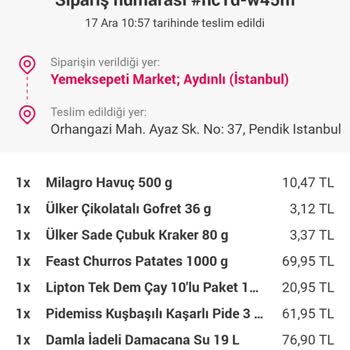 Yemek Sepeti Hizmet Anlayışı