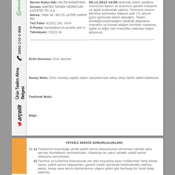 Arçelik Klima Sesli Ve Performansı İyi Değil