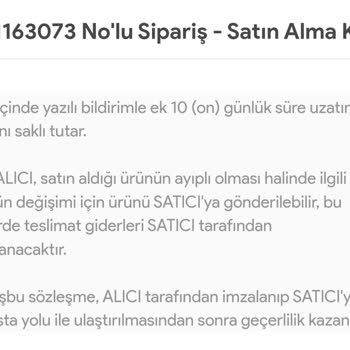 Sademce İnternet Sitesinden Alışverişte Yaşanan İade Problemleri