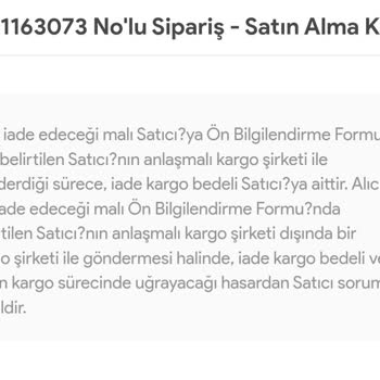 Sademce İnternet Sitesinden Alışverişte Yaşanan İade Problemleri