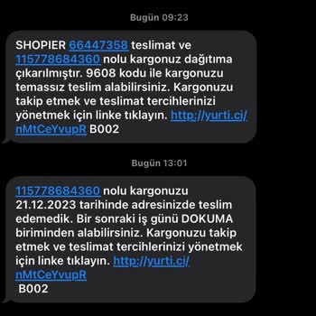 Yurtiçi Kargo Kargo Evime Gelmedi