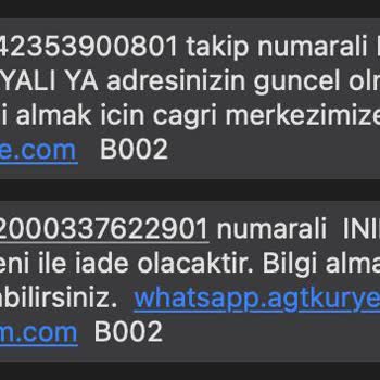 Atg Kurye - Teslimat Sağlamıyor.