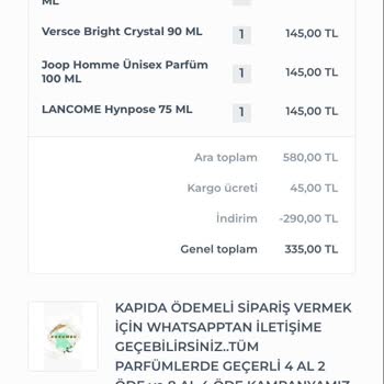 Joop Homme Yanlış Sipariş Bozuk Parfüm