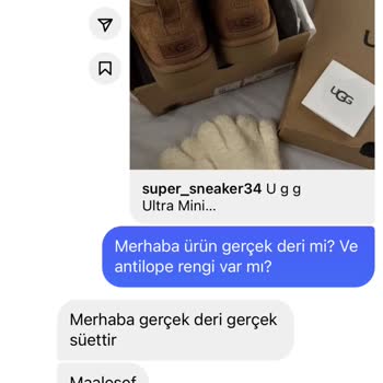 Süper Sneakers (Super_sneaker34) Aldatıcı Ürün Satıyorlar