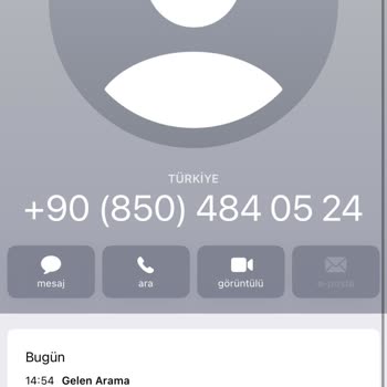 0850 484 05 24 Rahatsız Etti