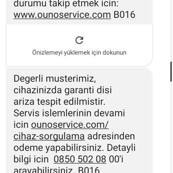 Ouno Servis Garantili Xiaomi 1000 TL'lik Saate 3240 TL Ücret İstiyor