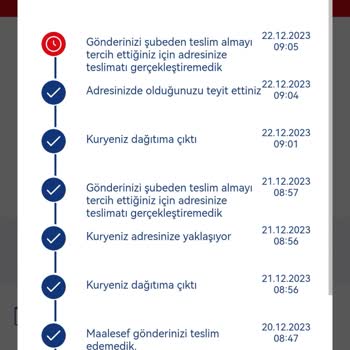 Aras Kargo Teslimatının Adresi Seçmeme Rağmen Şubeye Bırakıldı