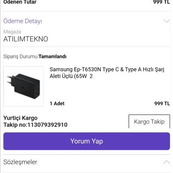 Atılım Teknoloji N11 Atılım Mağazası Orijinal Olmayan Samsung Şarj Aleti Satıyor