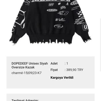 Charmé Butik Kargom Gelmedi Kargo Takip Numaram Yok