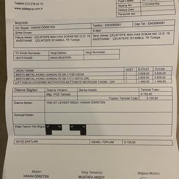 Enza Home Ürün Teslimatı Yapılmaması