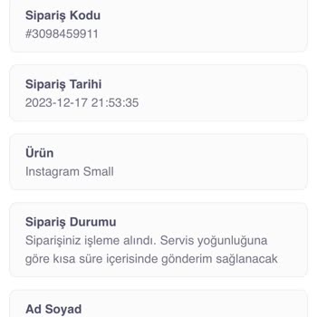 Sosyalmarka.com Siparişimi İşleme Koymadı